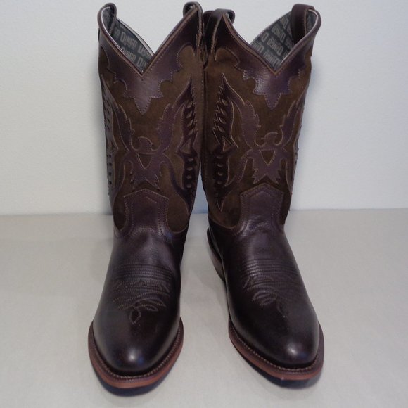 Dingo Size 10 M  SILVERLAKE Brown Leather Cowboy Western Boots New Men's Shoes - Picture 13 of 14